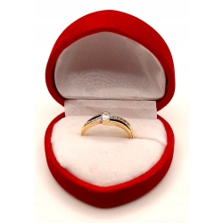 Złoty pierścionek z Cyrkoniami PR.585 W:2,27gr R.15 InterSKLEP