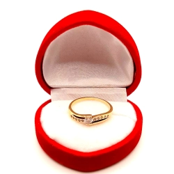 Złoty pierścionek z Cyrkoniami PR.585 W:2,27gr R.15 InterSKLEP