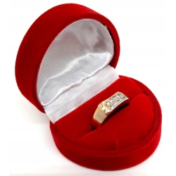 Złoty pierścionek z Cyrkoniami PR.585 W:2,51gr R.13 InterSKLEP