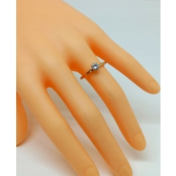 Złoty pierścionek z Cyrkonią PR.585 W:2,02gr R.13 InterSKLEP