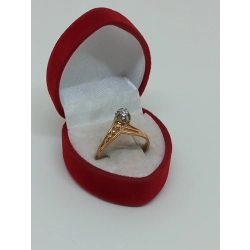 Złoty pierścionek z Cyrkonią PR.585 W:2,45gr R.13 InterSKLEP