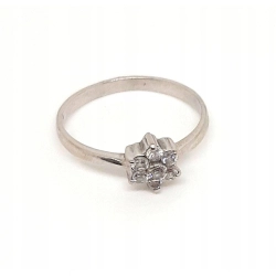 Złoty pierścionek z Cyrkoniami PR.585 W:1,57gr R.12 InterSKLEP