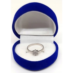 Złoty pierścionek z Cyrkoniami PR.585 W:1,57gr R.12 InterSKLEP