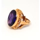 Złoty pierścionek z Ametystem PR.585 W:13,05g R.15 s
