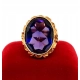 Złoty pierścionek z Ametystem PR.585 W:13,05g R.15 s
