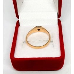 Złoty pierścionek z Cyrkonią PR.585 W:2,01gr R.11 .