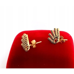 Złote kolczyki Łapki sztyft PR.585 W:2,33gr .