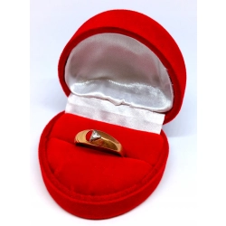 Złoty pierścionek Cyrkonia PR.583 W:1,64gr R.13 .