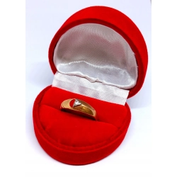 Złoty pierścionek Cyrkonia PR.583 W:1,64gr R.13 .