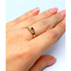 Złoty pierścionek PR.585 W:3,26gr R.15 .