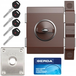 Zamek nawierzchniowy Gerda 101 x 125 mm LEWY