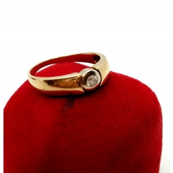 Złoty pierścionek z Cyrkonią PR.585 W:2,51gr R.11 InterSKLEP