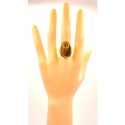 Złoty pierścionek z Tygrysim okiem PR.750 W:7,47gr R.19 InterSKLEP