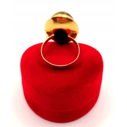 Złoty pierścionek z Tygrysim okiem PR.750 W:7,47gr R.19 InterSKLEP