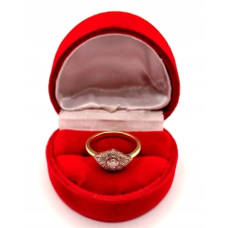 Złoty pierścionek z Brylantem i Diamentami PR.750 W:2,55gr R.12 InterSKLEP