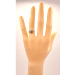 Złoty pierścionek z Brylantem i Diamentami PR.750 W:2,55gr R.12 InterSKLEP