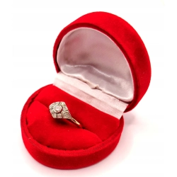 Złoty pierścionek z Brylantem i Diamentami PR.750 W:2,55gr R.12 InterSKLEP