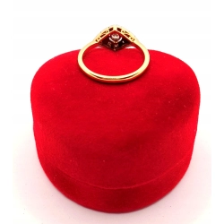 Złoty pierścionek z Brylantem i Diamentami PR.750 W:2,55gr R.12 InterSKLEP