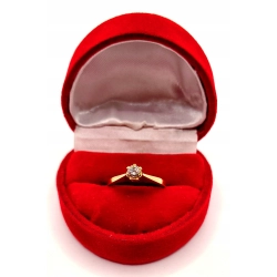 Złoty pierścionek z Diamentem 0,20ct PR.750 W:2,25gr R.12 InterSKLEP