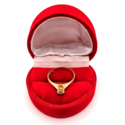 Złoty pierścionek z Diamentem 0,20ct PR.750 W:2,25gr R.12 InterSKLEP