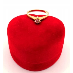 Złoty pierścionek z Diamentem 0,20ct PR.750 W:2,25gr R.12 InterSKLEP