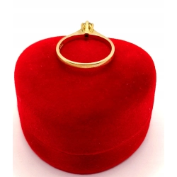 Złoty pierścionek z Diamentem 0,20ct PR.750 W:2,25gr R.12 InterSKLEP