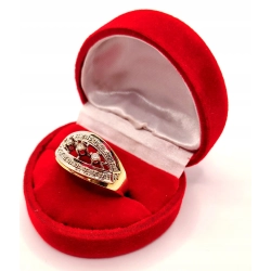 Złoty pierścionek z Diamentami i Brylantami PR.585 W:4,28gr R.25 InterSKLEP