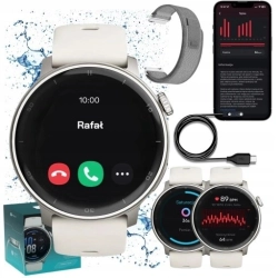 Smartwatch Stelio Activ AI srebrny OKAZJA FOLIA NAJTANIEJ InterSKLEP