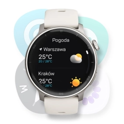 Smartwatch Stelio Activ AI srebrny OKAZJA FOLIA NAJTANIEJ InterSKLEP