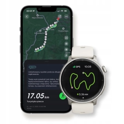 Smartwatch Stelio Activ AI srebrny OKAZJA FOLIA NAJTANIEJ InterSKLEP