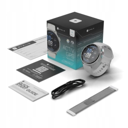 Smartwatch Stelio Activ AI srebrny OKAZJA FOLIA NAJTANIEJ InterSKLEP
