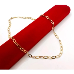 Złoty łańcuszek naszyjnik Pr.375 W:5,48gr Dł:45cm