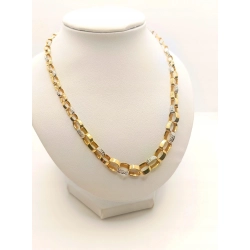 Złoty łańcuszek naszyjnik szeroki Pr.585 W:10,89gr Dł:45cm