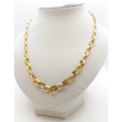 Złoty łańcuszek naszyjnik szeroki Pr.585 W:10,89gr Dł:45cm