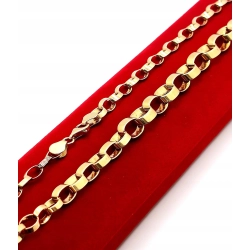 Złoty łańcuszek naszyjnik szeroki Pr.585 W:10,89gr Dł:45cm