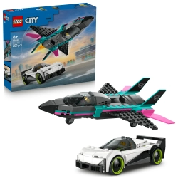 Klocki LEGO City 60489 Odrzutowiec kontra samochód 259 elementów