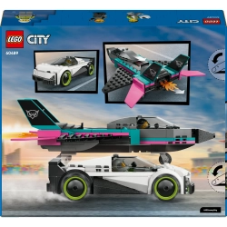 Klocki LEGO City 60489 Odrzutowiec kontra samochód 259 elementów