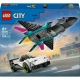 Klocki LEGO City 60489 Odrzutowiec kontra samochód 259 elementów