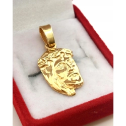 Złota zawieszka Jezus Chrystus Pr.585 W:2,33gr