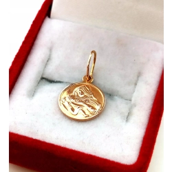 Złota zawieszka medalik Matka Boska Karmiąca Pr.585 W:0,92gr