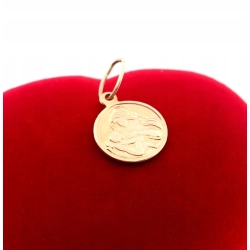 Złota zawieszka medalik Matka Boska Karmiąca Pr.585 W:0,92gr