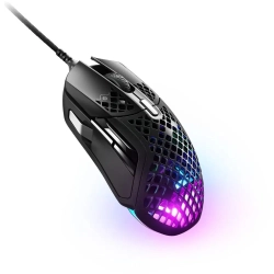 Mysz SteelSeries Aerox 5 USB RGB gamingowa lekka czarna przewodowa InterSK