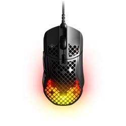 Mysz SteelSeries Aerox 5 USB RGB gamingowa lekka czarna przewodowa InterSK