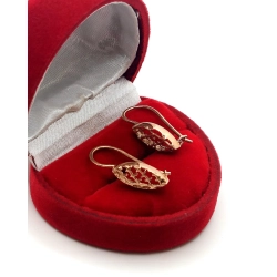 Złote kolczyki wiszące ażurowe Pr.583 W:2,12gr Dł:2cm Zapięcie angielskie