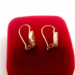 Złote kolczyki wiszące ażurowe Pr.583 W:2,12gr Dł:2cm Zapięcie angielskie