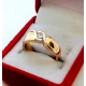 Złoty pierścionek, obrączka z Diamentem 0,17ct Pr.750 W:6,33gr Roz.13