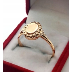 Złoty pierścionek sygnet Pr.583 W:3,15gr Roz.27