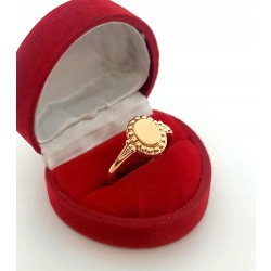 Złoty pierścionek sygnet Pr.583 W:3,15gr Roz.27