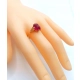 Złoty pierścionek z Rubinem synt. Pr.583 W:4,17gr Roz.21