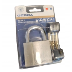 Kłódka jarzmowa na klucz Gerda HSS 531 Z